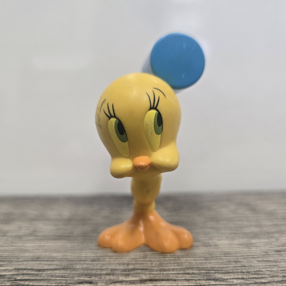 Vintage Tweety Bird Mallet PVC Toy Figure 1994 Warner Brothers Looney Tunes Tyco - Picture 3 of 5